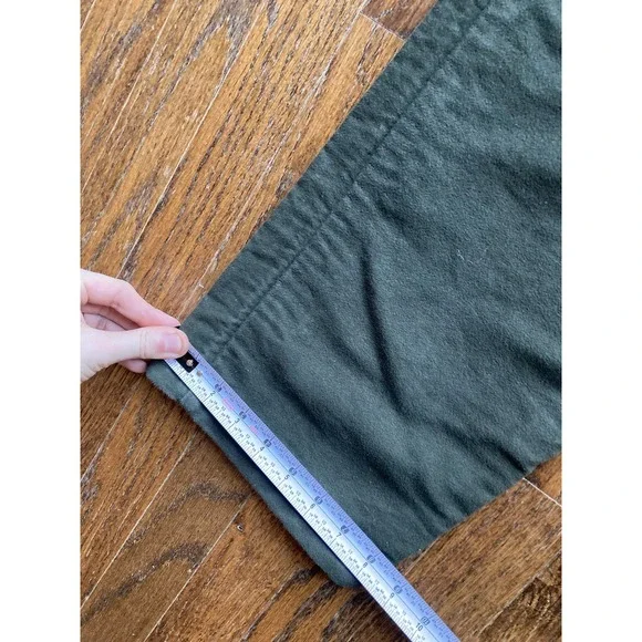 BILLY REID Moleskin Jean Mens Size 40x27 Dark Green Made In USA Pants
